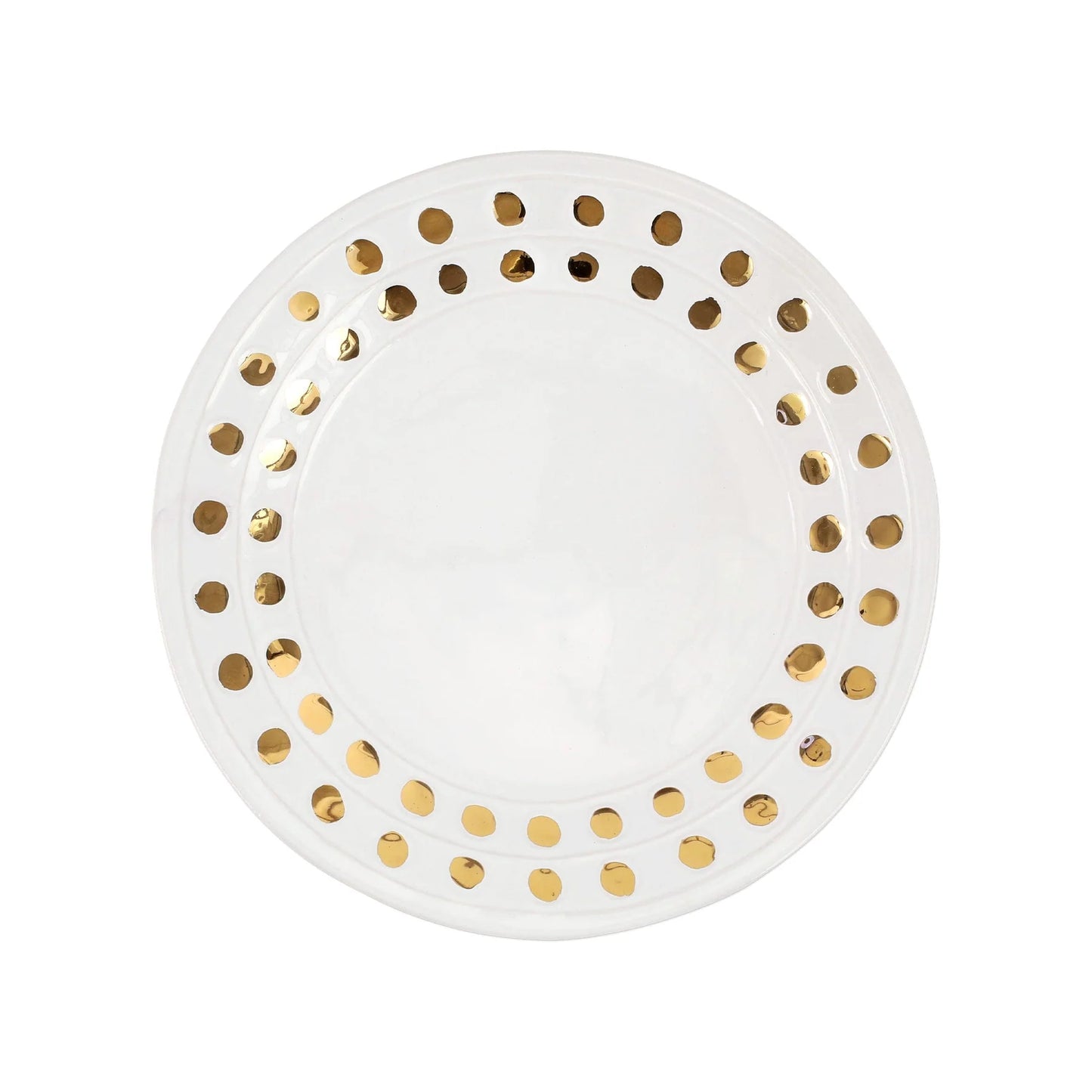 Vietri Medici Gold Dinner Plate