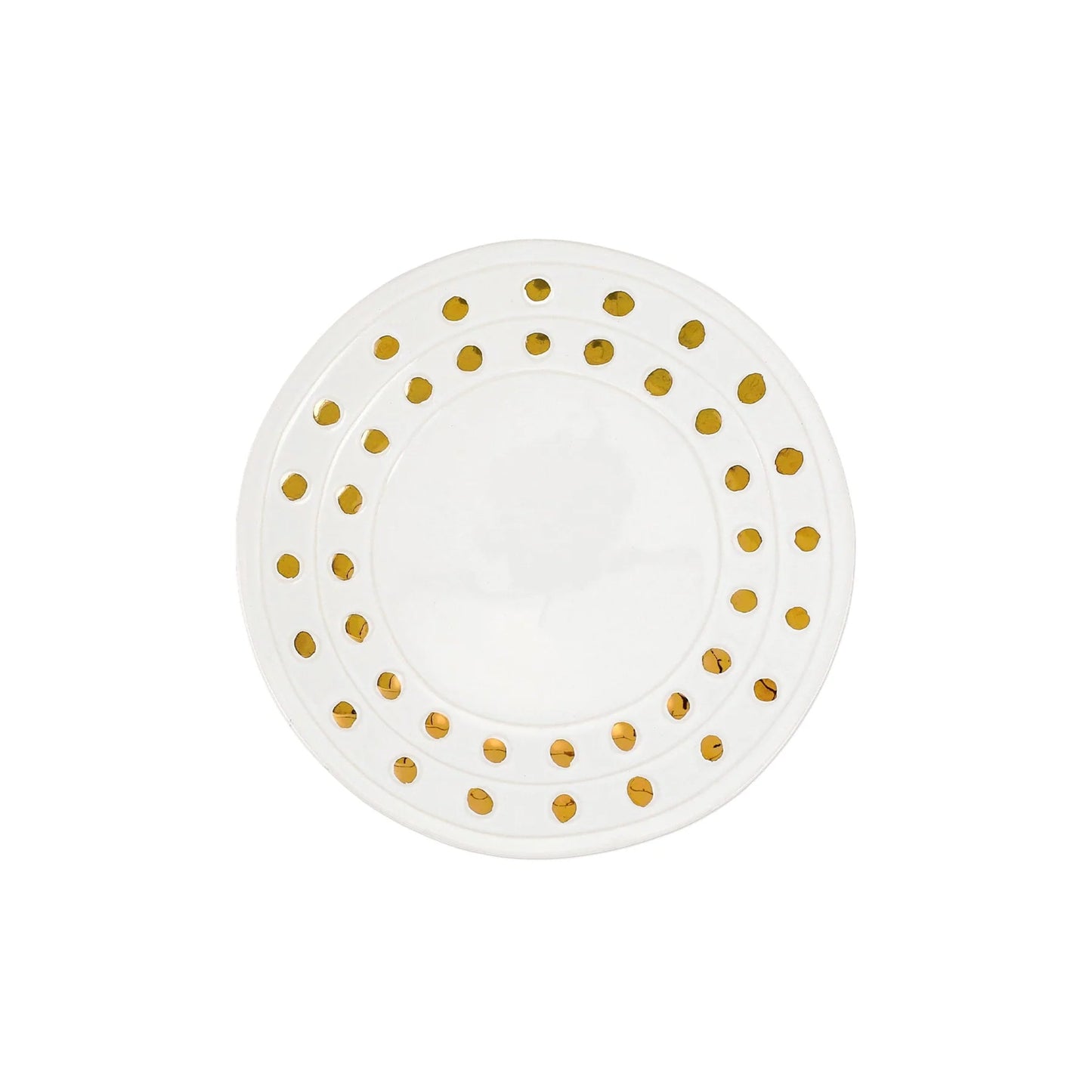 Vietri Medici Gold Salad Plate