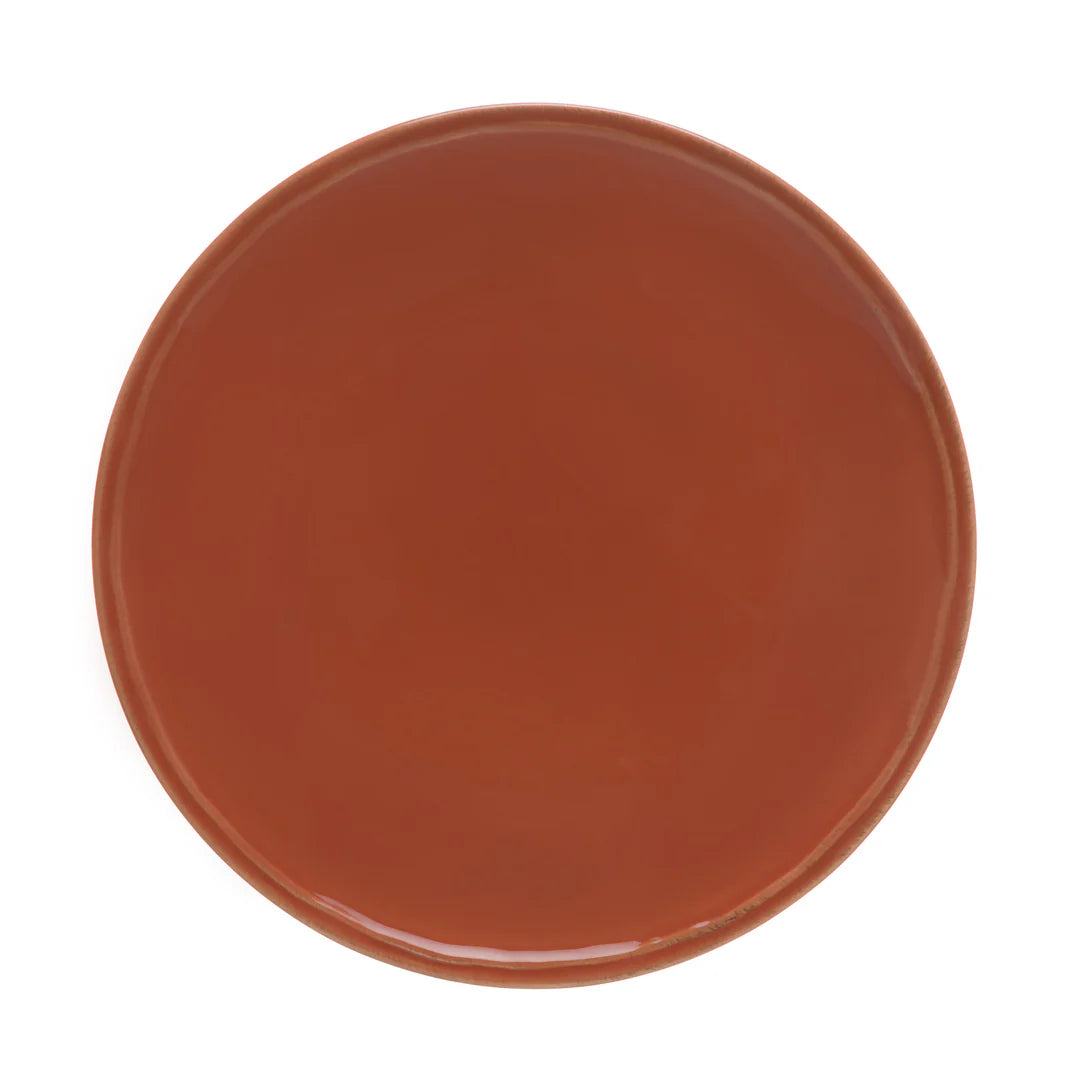 Casafina Fontana Glazed Salad Plate- Paprika