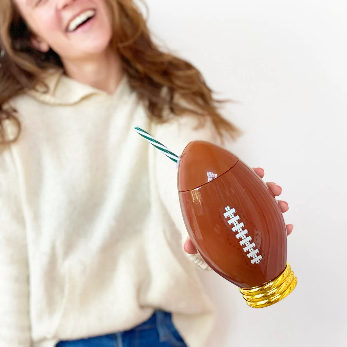 Packed Party Football Novelty Sippers