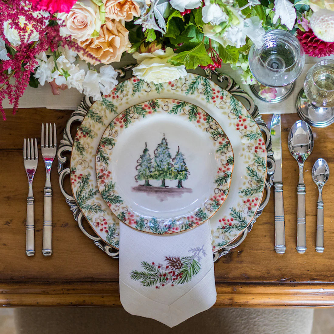 Arte Italica Bella Natale Salad/Dessert Plates - Thumbnail 4
