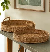 NAPA Home & Garden Oval Seagrass Tray Set of 2