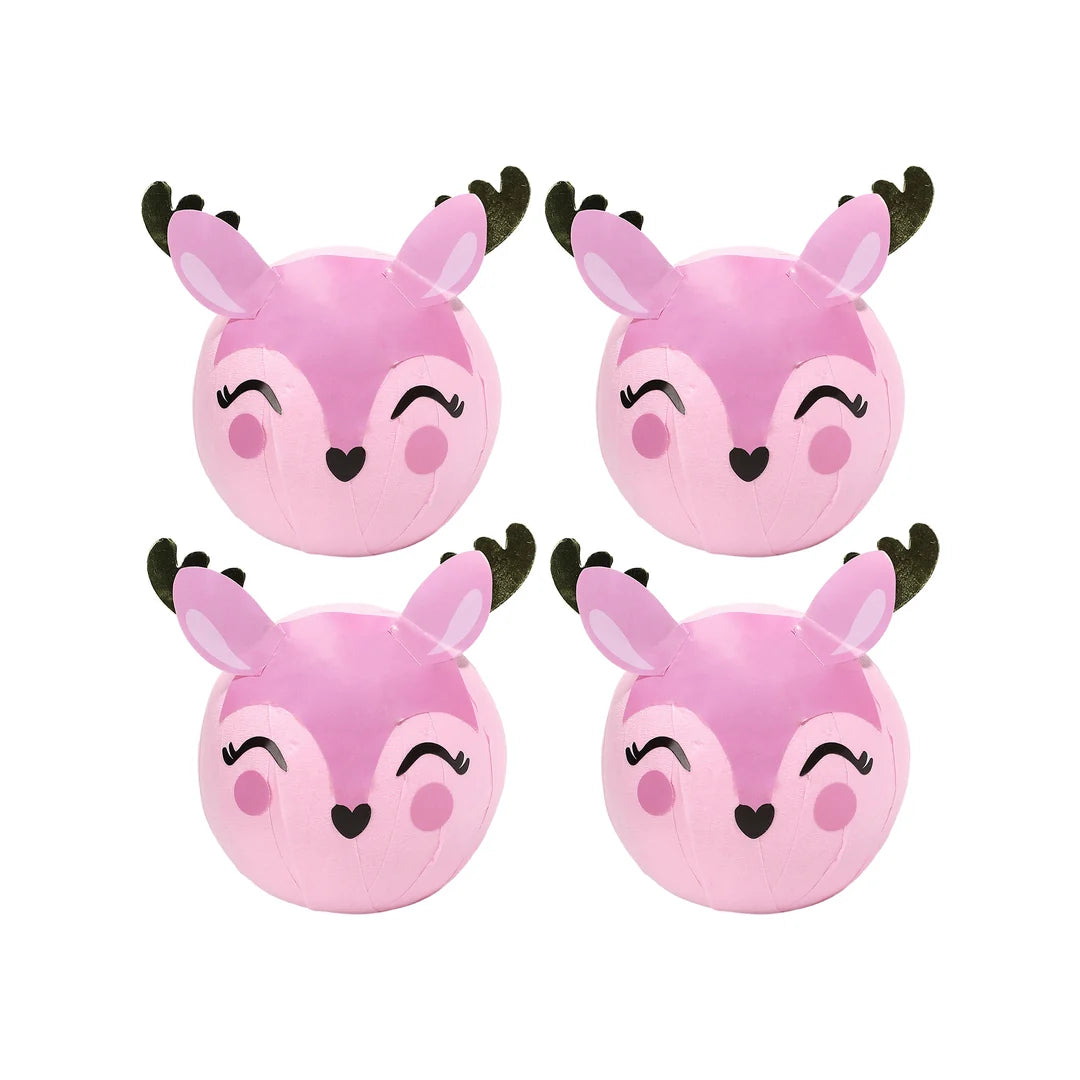 Packed Party Pink Reindeer Holiday Surprise Balls (4 count)