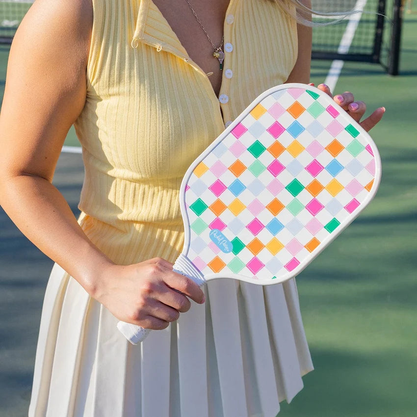 Packed Party Pickleball Paddle and Confetti-Filled Cover Set