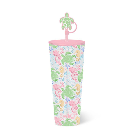 Swig Summer Salt Plastic Tumbler 24 oz