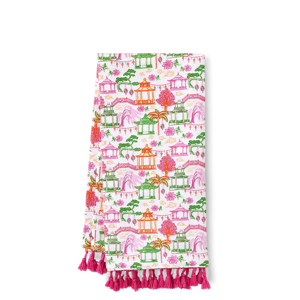 Swig Pagoda Paradise Tea Towel