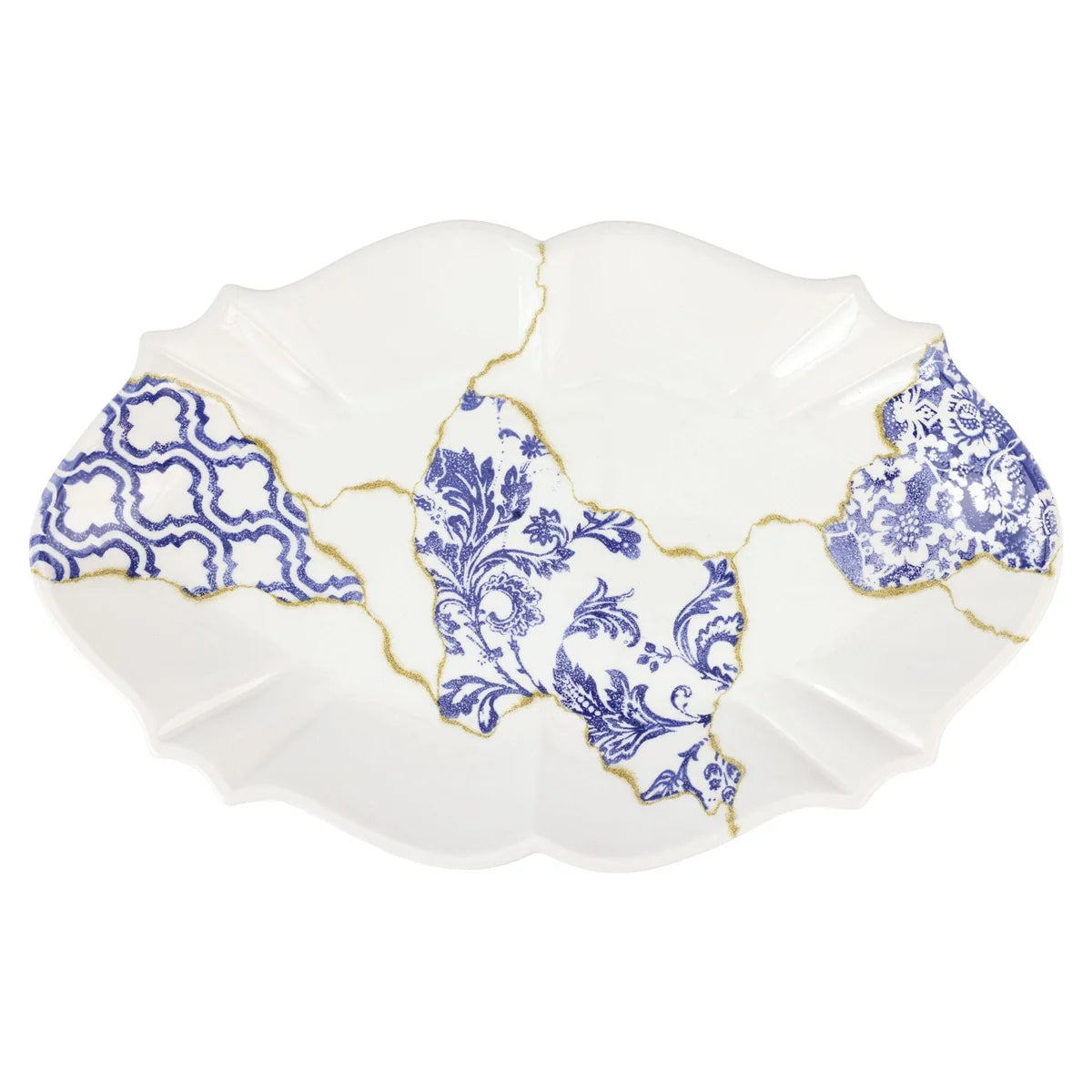 Vietri Storia Baroque Oval Platter