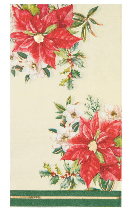Sophistiplate Evergreen Floral Guest Towel