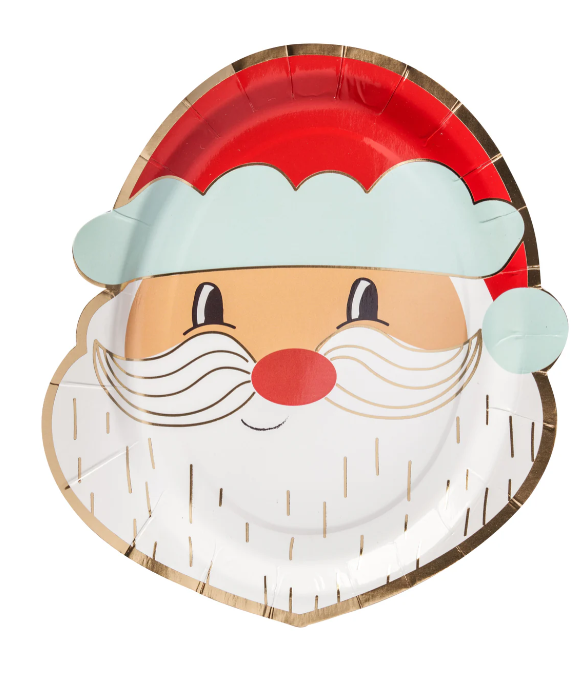 Sophistiplate Salad Dessert Plate Santa Head