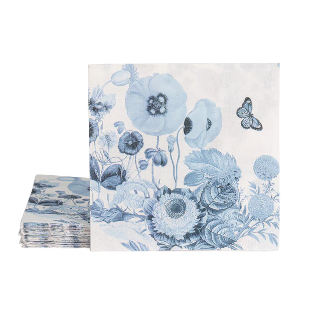 Juliska Field of Flowers Luncheon Paper Napkin Set/20 - Chambray