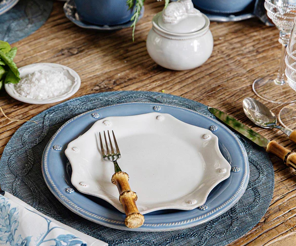 Juliska Berry & Thread Scalloped Dessert/Salad Plate