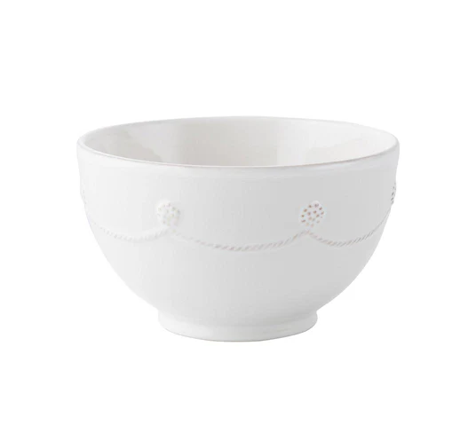 Jukiska Berry & Thread Cereal/Ice Cream Bowl- Whitewash