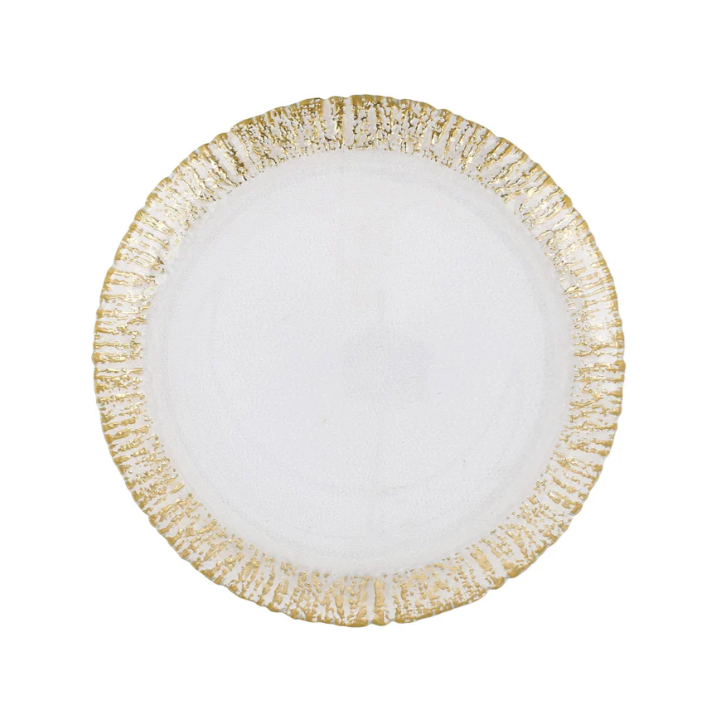 Vietri Rufolo Glass Salad Plate