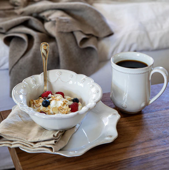 Juliska Jardins du Monde Cereal/Ice Cream Bowl- Whitewash