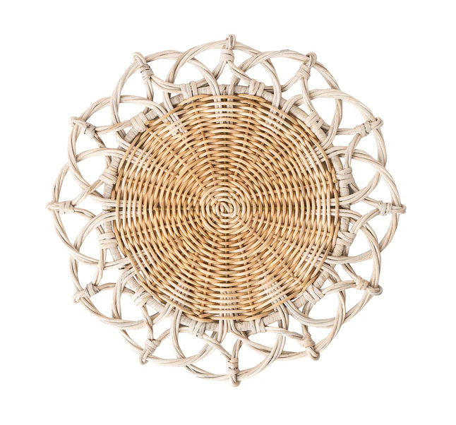 Juliska Provence Rattan Placemat Whitewashed