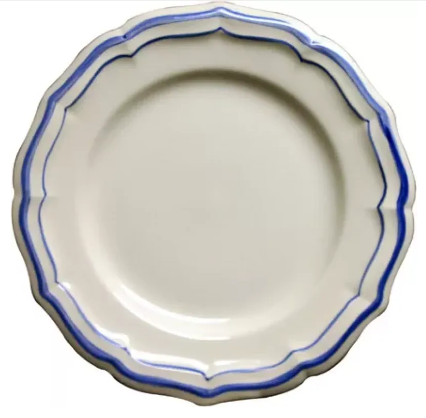 Gien Filet Bleu Dinner Plate