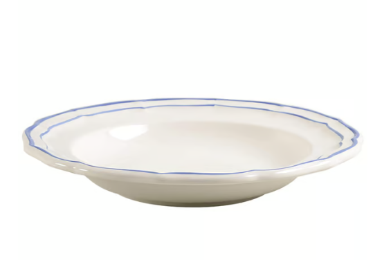 Gien Filet Bleu Soup Bowl