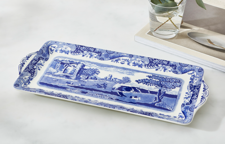 Spode Blue Italian Ceramic Tray