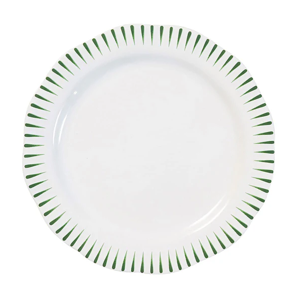 Juliska Sitio Stripe Dinner Plate- Basil