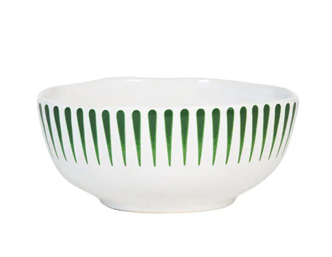 Jukiska Sitio Stripe Cereal Bowl- Basil