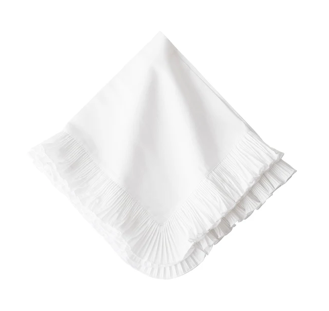 Juliska Mademoiselle Napkin - White