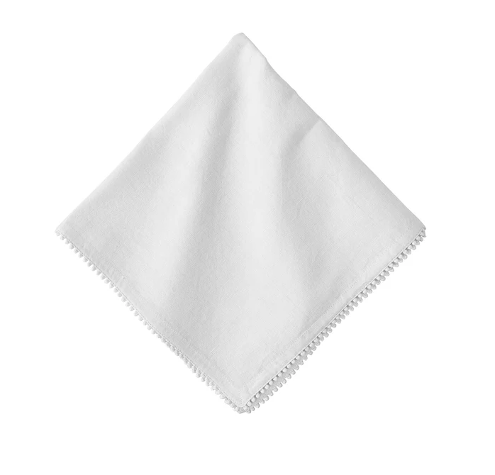 Juliska Berry Trim Napkin - White