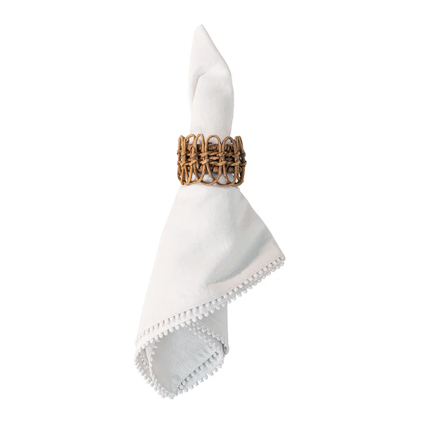 Juliska Berry Trim Napkin - White