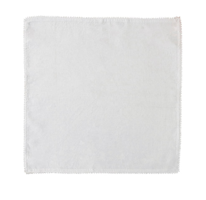 Juliska Berry Trim Napkin - White