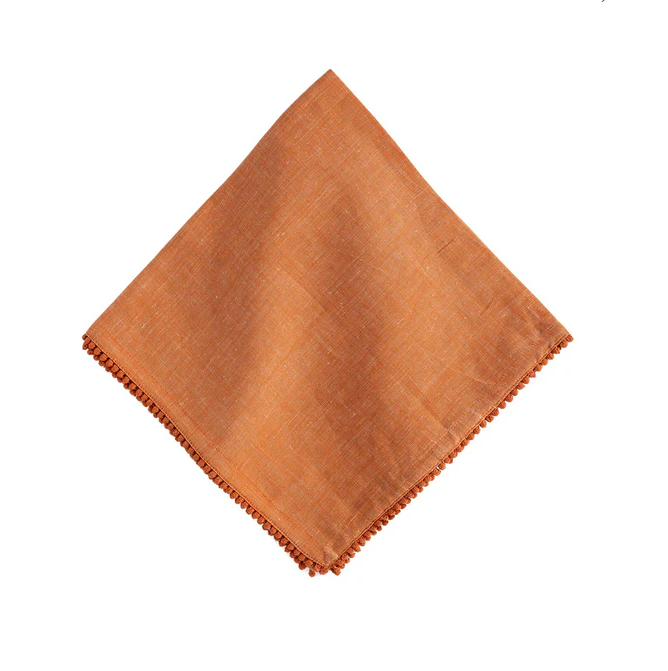 Jukiska Berry Trim Napkin - Persimmon