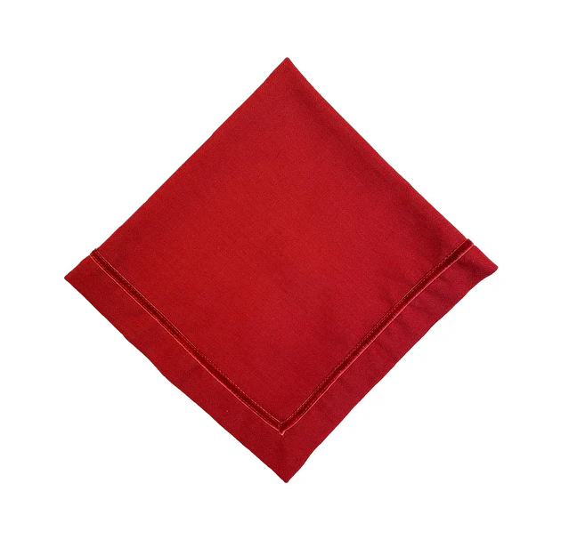 Juliska Velvet Trim Napkin - Ruby