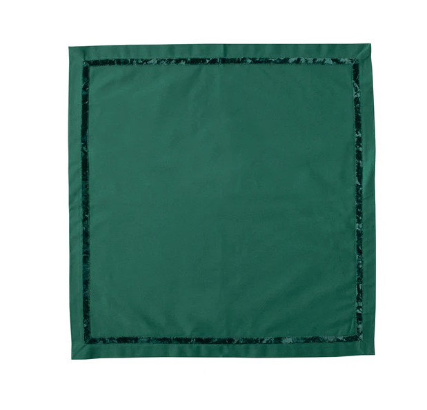 Juliska Velvet Trim Napkin - Evergreen