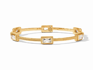 Julie Vos Baguette - Gold- Cubic Zirconia- Medium