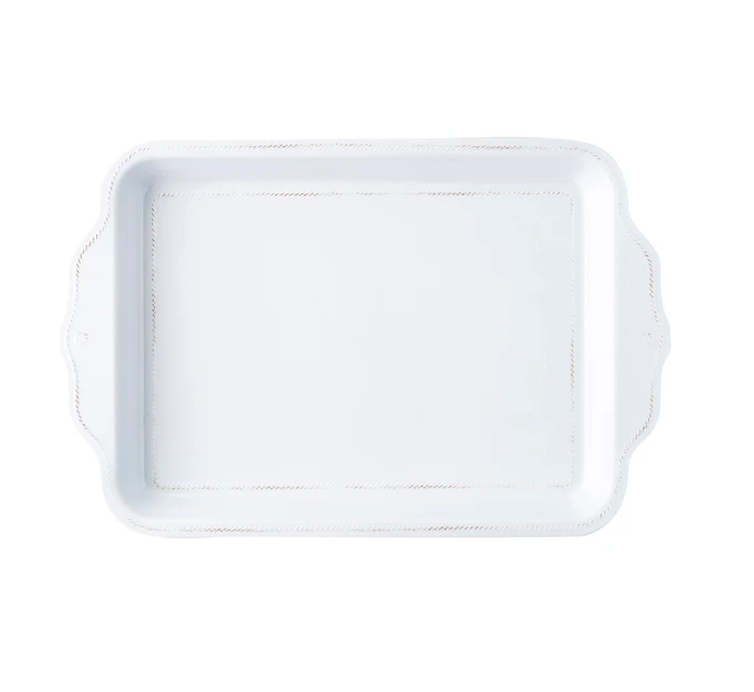 Juliska Berry & Thread Melamine 24" Tray - Whitewash