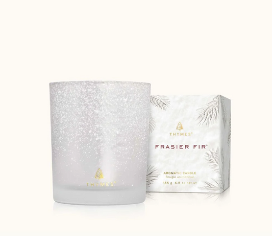 Thymes Frasier Fir Flocked 6.5 oz Candle