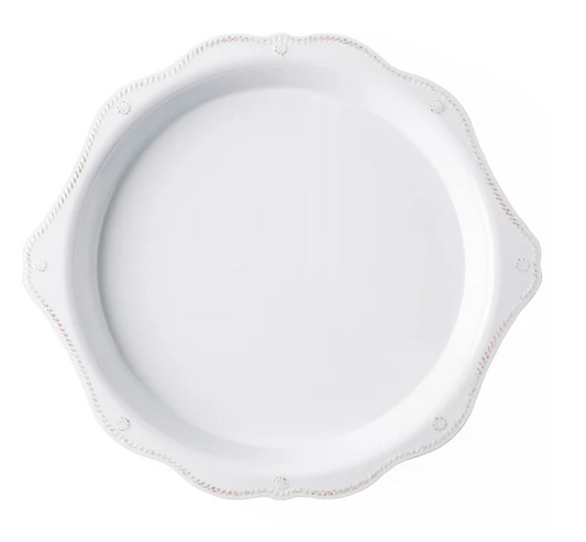 Juliska Berry & Thread Melamine 17'' Round Platter- Whitewash