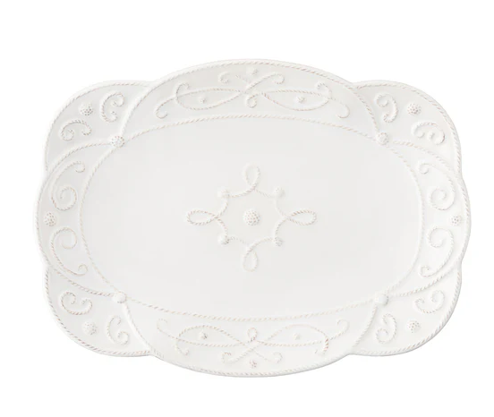 Juliska Jardins du Monde 15" Platter - Whitewash