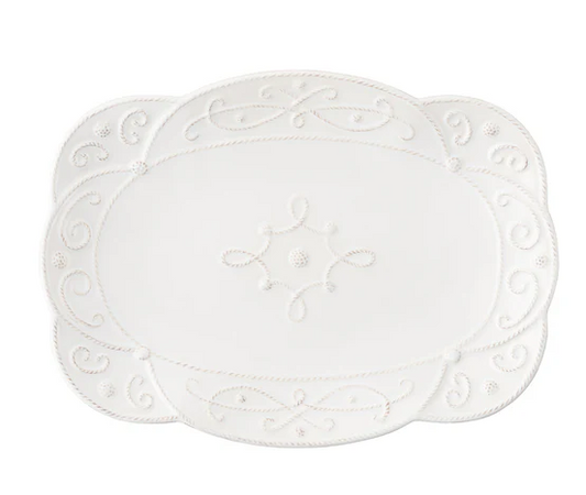 Juliska Jardins du Monde 15" Platter - Whitewash