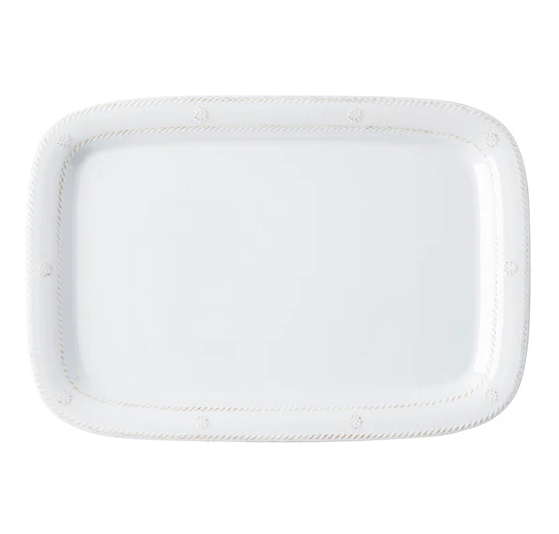 Juliska Berry & Thread Melamine 16'' Tray - Whitewash