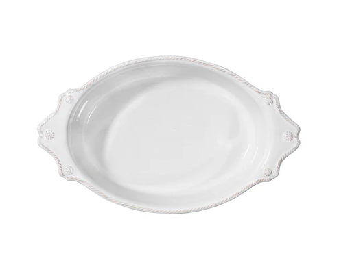 Juliska Berry & Thread 13'' Oval Baker - Whitewash