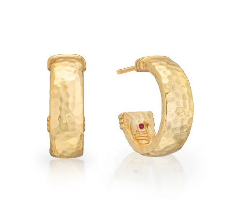 Capucine De Wulf Cleopatra Classic Small Hoop Earrings - Gold