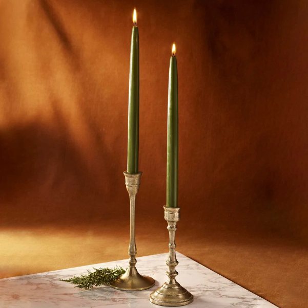 Thymes Frasier Fir 12'' Taper Candle Set