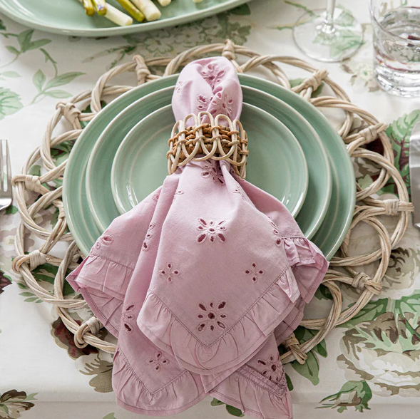 Juliska Eyelet Napkin- Lilac