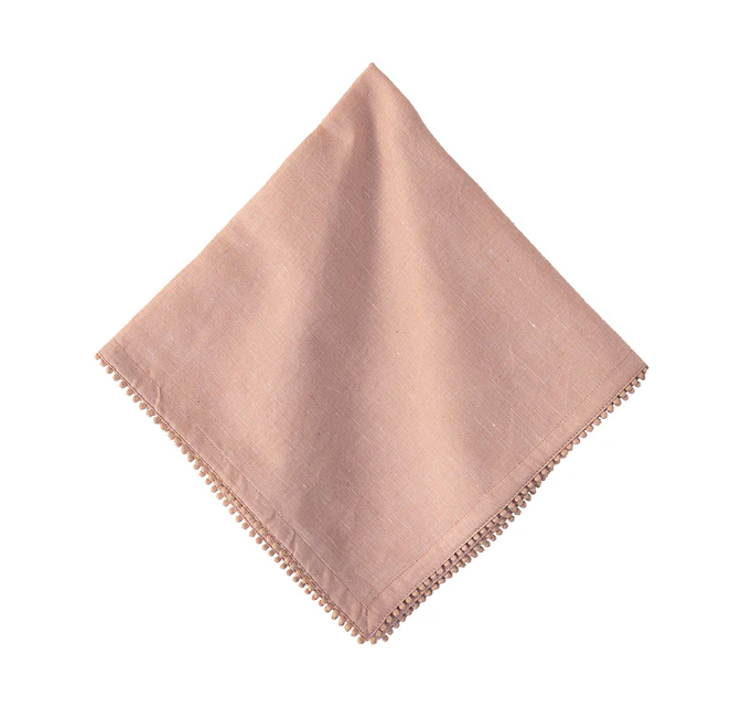 Juliska Berry Trim Napkin -Blush