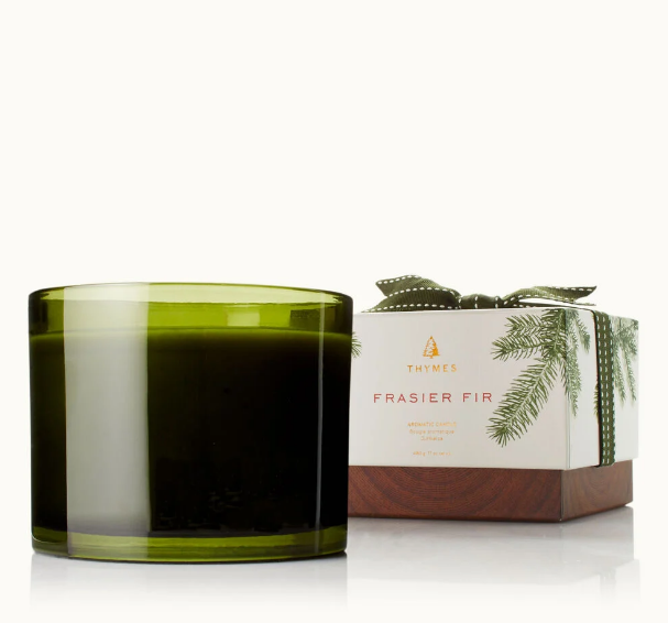 Thymes Frasier Fir Green 3-Wick Candle