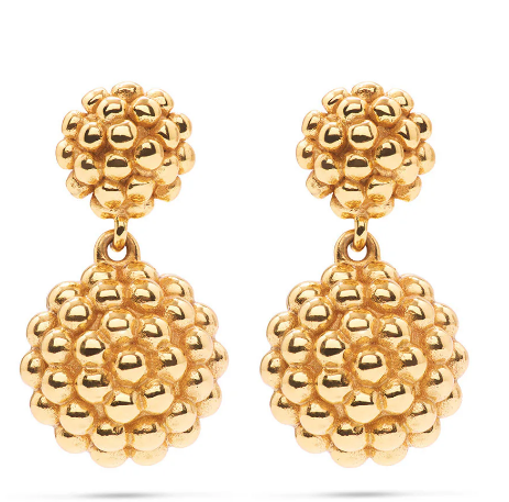 Capucine De Wulf Berry Double Drop Earrings - Gold