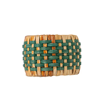 Juliska Woven Napkin Ring- Green