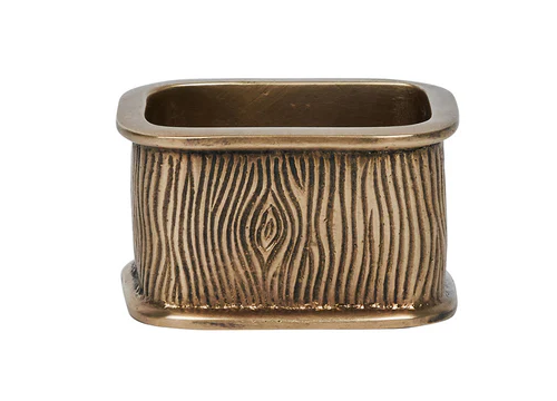 Blenheim Oak Napkin Ring- Brass