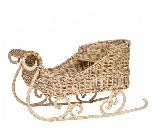 Provence Rattan Sleigh - Whitewash