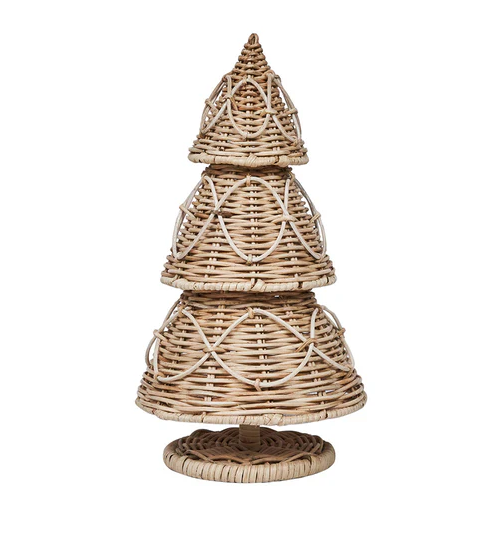 Juliska Provence Rattan 16'' Tree- Whitewash