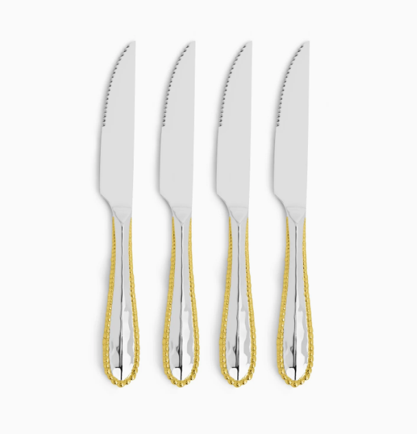 Michael Aram Molten Steak Knife Set - Gold